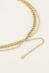 Dubbele schakelketting met slotje | My Jewellery