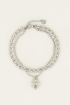 Dubbele schakelarmband met slotje | My Jewellery