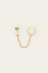 Stud hartje met ear cuff | My Jewellery