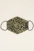 Groen mondkapje met panterprint | Bekijk My Jewellery