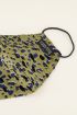 Groen mondkapje met panterprint | Bekijk My Jewellery