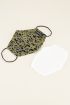 Groen mondkapje met panterprint | Bekijk My Jewellery