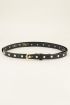 Zwarte riem goudkleurige studs | My Jewellery