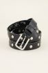 Leren riem zilverkleurige studs | My Jewellery