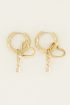 Oorringen bedels hartje & love | My Jewellery