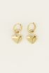 Oorringen hartjes slot | My Jewellery