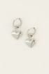 Oorringen hartjes slot | My Jewellery
