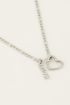 Ketting bedels hartje & love | My Jewellery