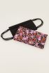 Multikleur mondkapjes houder met bloemen | My Jewellery