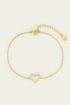Armband open hart steentjes | My Jewellery