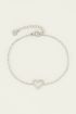 Armband open hart steentjes | My Jewellery