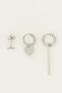 Oorbellen set hart | My Jewellery