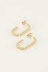 Oorbellen ovaal gedraaid | My Jewellery