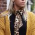 My Jewellery Los kraagje luipaard print strik