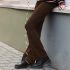 My Jewellery Flared broek lurex brons