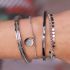 Bangle armband roestvrij staal quote, Armbanden
