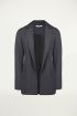 Antraciet blazer casual, colbert