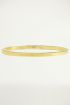 Bangle quote goud life, stalen armband