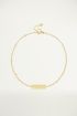 Bedelarmbandje bar met roosjesprint, armband