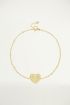 Bedelarmbandje rond met quote, armband