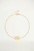 Bedelarmbandje ruit met hartje, armband