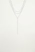 Drie dubbele ketting, minimalistische ketting
