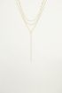 Drie dubbele ketting, minimalistische ketting