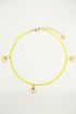 Yellow shell anklet, shell jewellery
