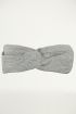 Grijze haarband ribstof, Haaraccessoires