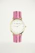Horloge smal roze zilver, Horloges