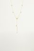 Y-shaped necklace with figurines