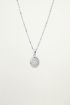 Ketting met letter in bedel zilver, ketting met hanger