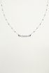 Ketting zwarte kralen muntjes, coin necklace