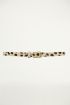 Leren riem met cheetah print