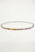 Multikleur armband strass steentjes, multikleur armband