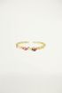 Multikleur ring strass, ring met strass steentjes