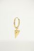One piece oorring frietje, friet oorbel