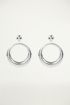 Oorhangers open ring klein, statement oorbellen