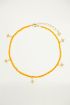 Orange starburst anklet, anklet