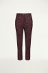 Paarse luipaard pantalon, luipaard broek