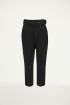 Pantalon zwart met grote riem, Broeken