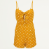 Playsuit geel stippen, jumpsuit