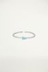 Ring blauw steentje, ring met steen