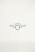 Ring half plaatje parel, Minimalistische ringen