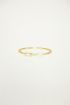 Ring strass & parel, minimalistische ring