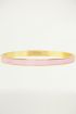 Roze bangle, roestvrijstalen armband