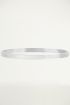 Stalen armband smal met panterpint, slavenarmband smal