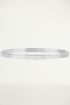 Stalen armband smal met rozenprint, slavenarmband smal