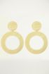Statement oorhangers grote ring, statement oorbellen