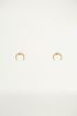 Studs halve cirkel, Minimalistische oorbellen